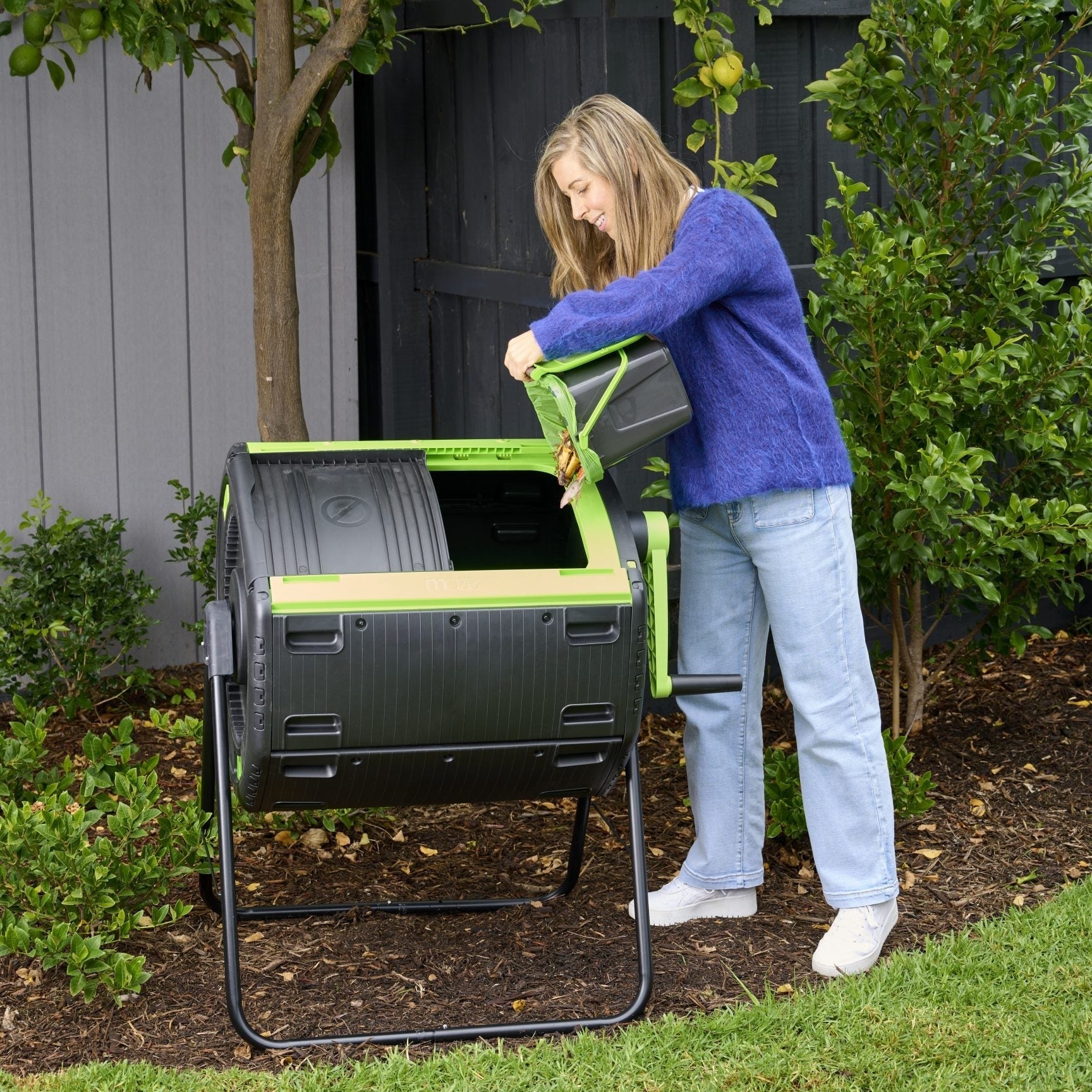 NEW 48 Gal. Geared Compost Tumbler - mazeproducts