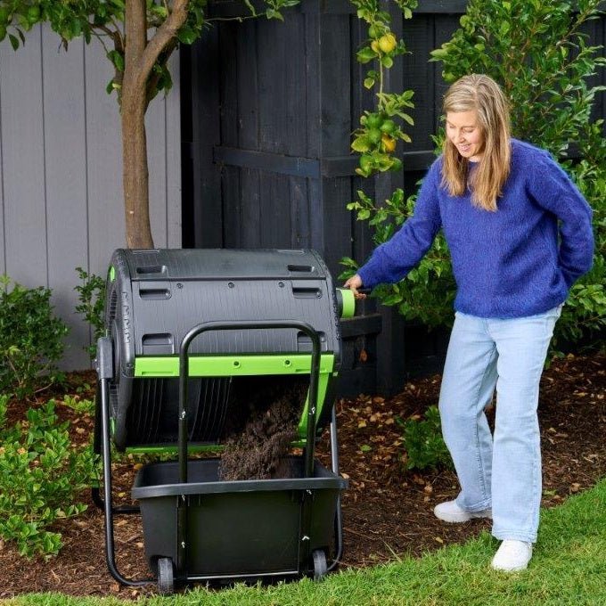 NEW 48 Gal. Geared Compost Tumbler - mazeproducts