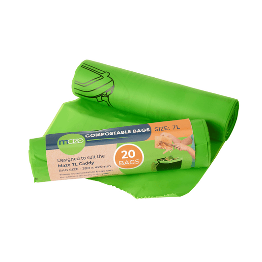 1.85 Gal. (7lt) x120 Compostable Bags - mazeproducts