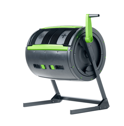 EASY - TURN 65 Gal Compost Tumbler – 3 times easier to turn - mazeproducts