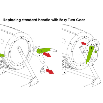 EASY - TURN Gear for 65 Gal. Tumbler - mazeproducts